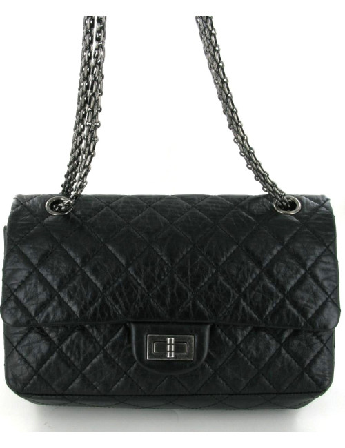 Sac 2:55 CHANEL cuir noir