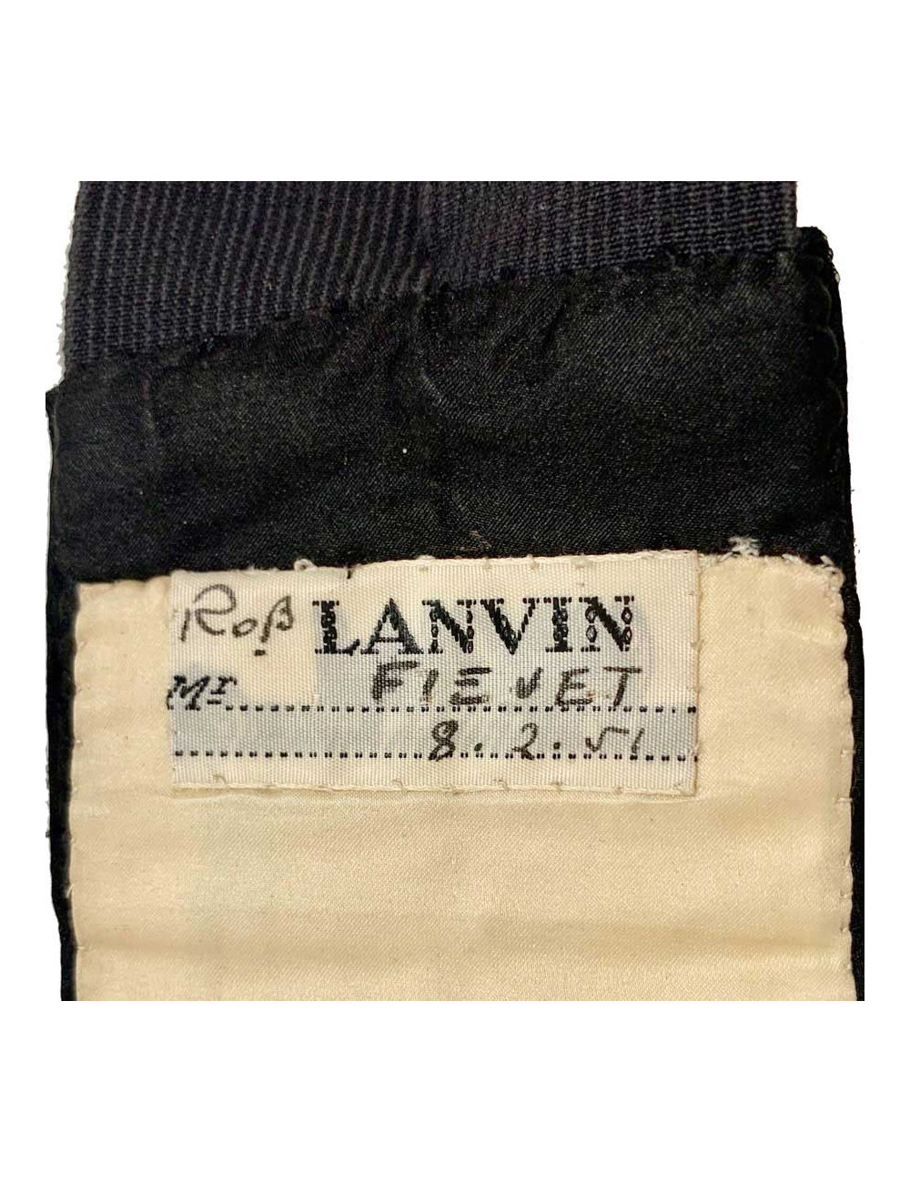 Ceinture de smokinf LANVIN noire