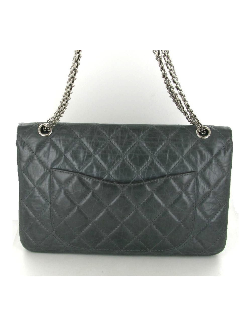 Sac 2:55 CHANEL cuir gris
