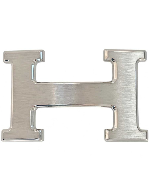 Boucle H HERMES bijouterie argentée