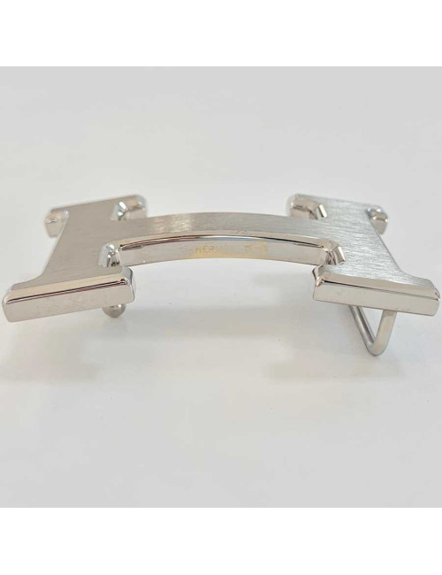 Boucle H HERMES bijouterie argentée