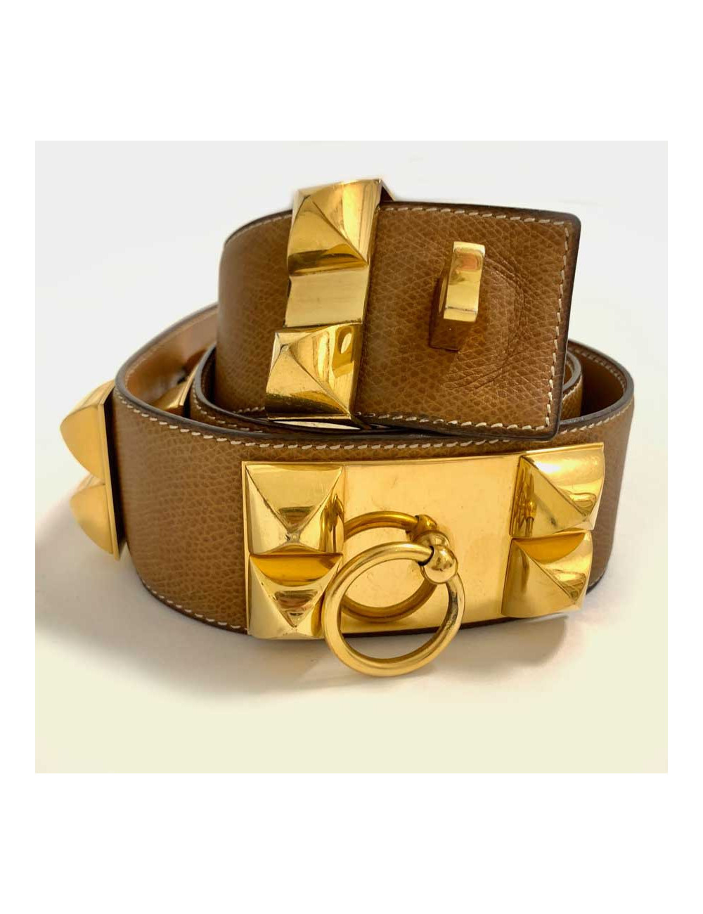 Ceinture CDC HERMES cuir gold
