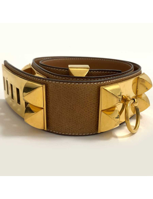 Ceinture CDC HERMES cuir gold