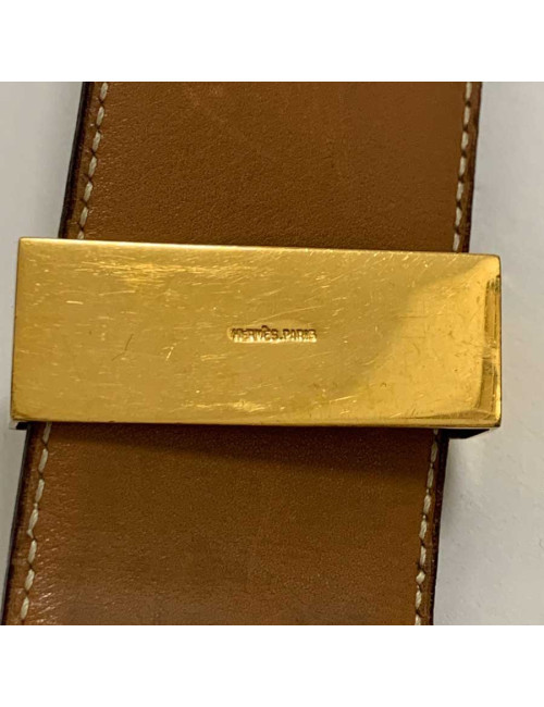 Ceinture Collier de chien HERMES cuir gold