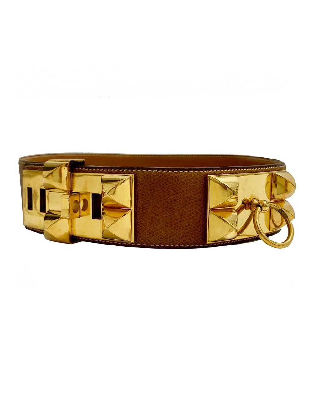 Ceinture CDC HERMES cuir gold