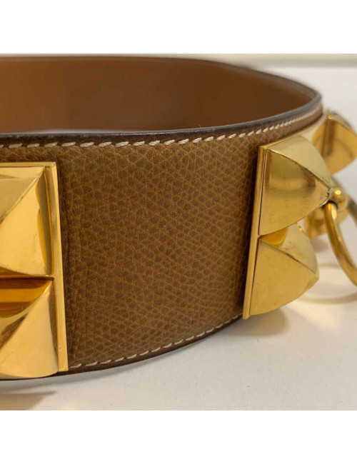 Ceinture CDC HERMES cuir gold