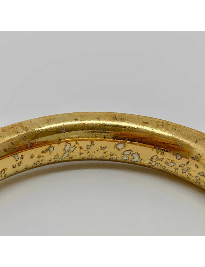 Bracelet HERMES laiton doré et cuir