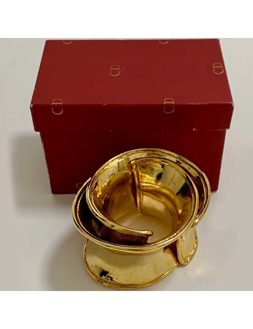 2 Bracelets CHRISTIAN DIOR dorés