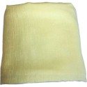 Fringes in cashmere, silk and light yellow color wool shawl HERMES