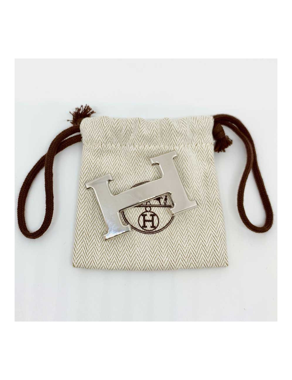 Boucle ceinture HERMES argent