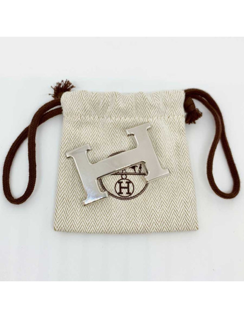 Boucle ceinture HERMES argent