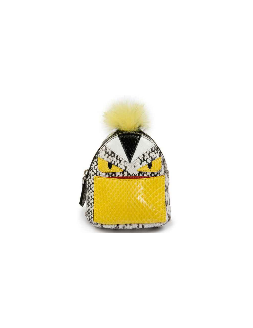 Charm FENDI mini sac à dos python multicolore