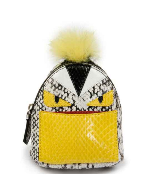 Charm FENDI mini sac à dos python multicolore