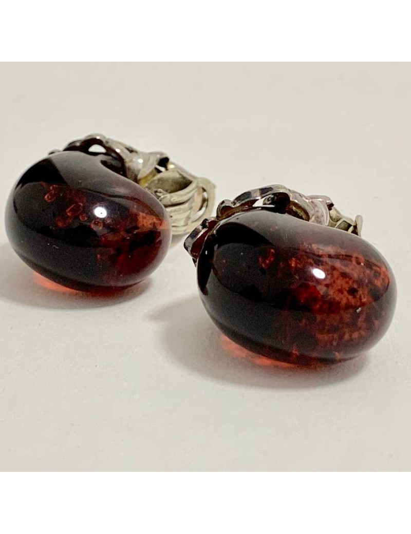 Boucles d'oreilles Isabel Canovas ambre