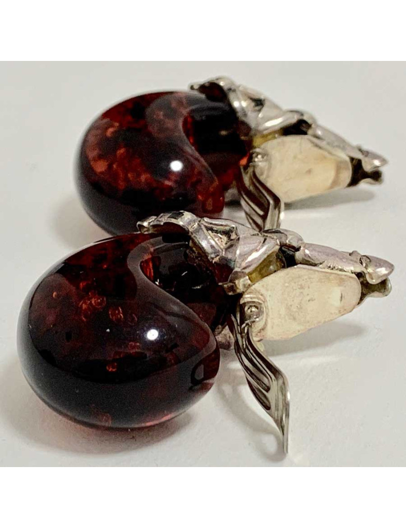 Boucles d'oreilles Isabel Canovas ambre