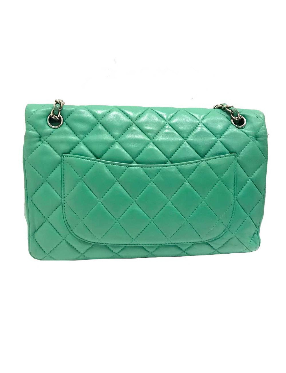 Sac CHANEL Jumbo cuir vert 