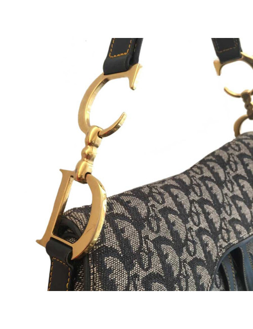Saddle DIOR toile oblique par John Galliano 