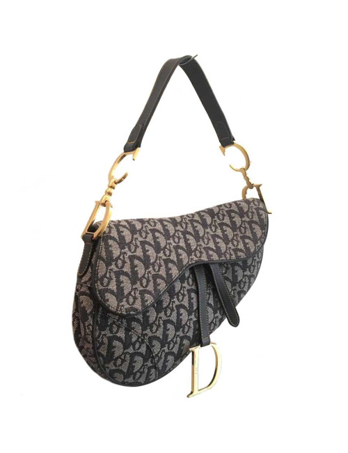 Saddle DIOR toile oblique par John Galliano 