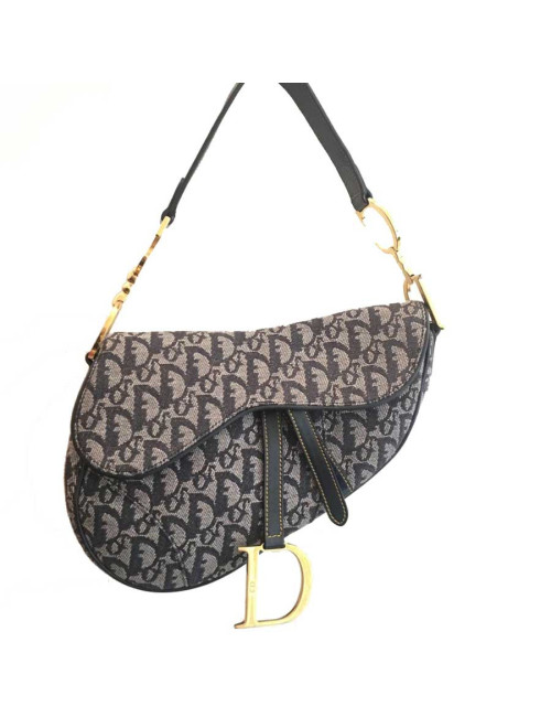 Saddle DIOR toile oblique par John Galliano 