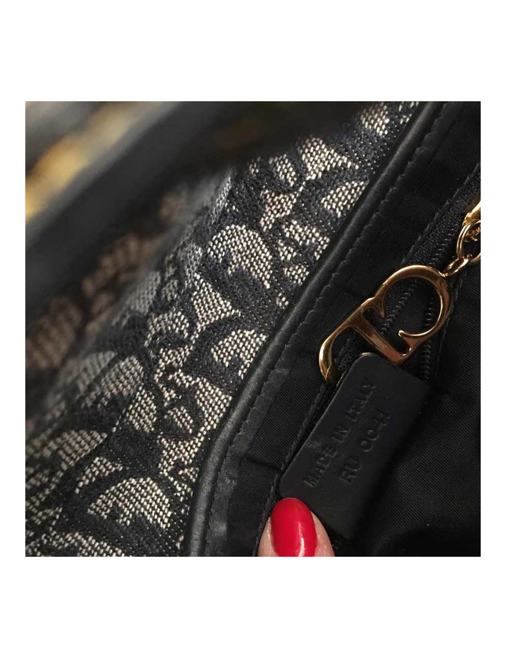 Saddle DIOR toile oblique par John Galliano 