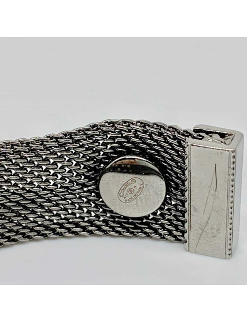 Bracelet CHANEL "C H A N E L" ruthénium