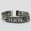 Bracelet CHANEL "C H A N E L" ruthénium