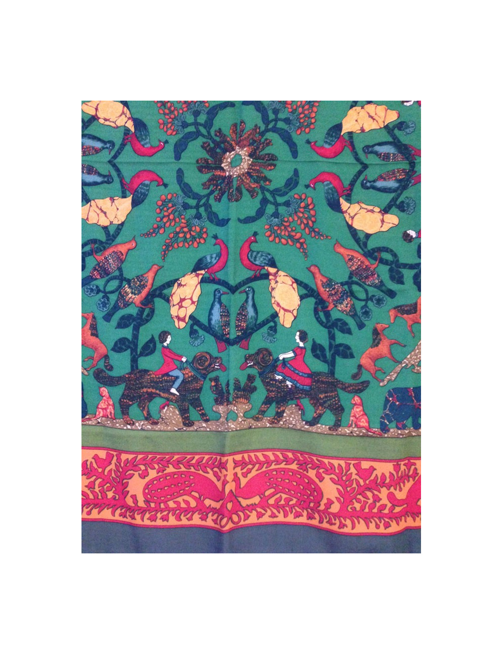 Châle HERMÈS cachemire et soie