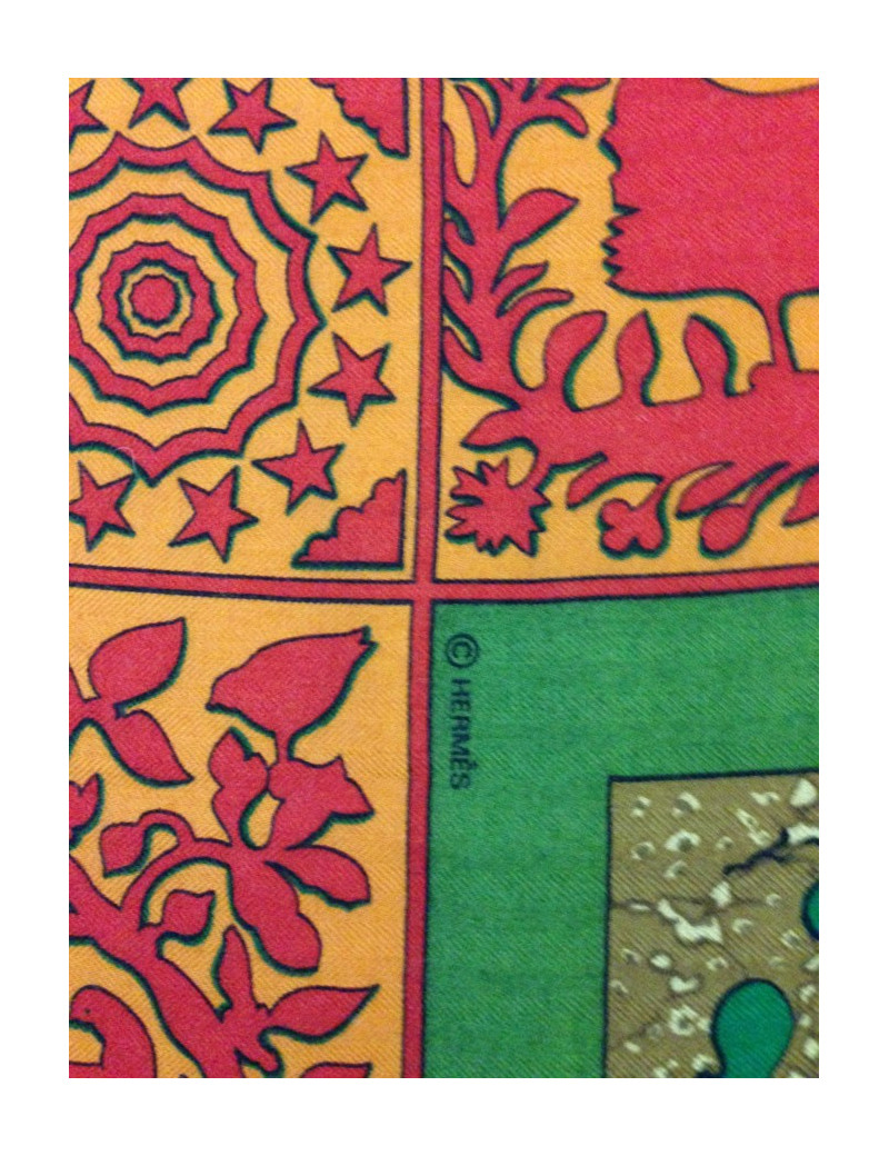 Châle HERMÈS cachemire et soie