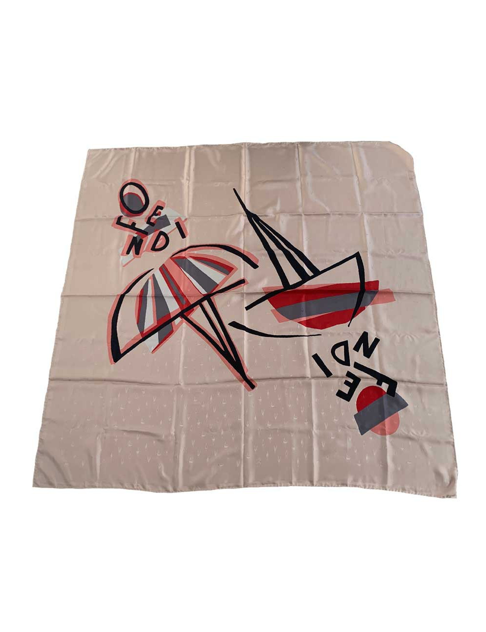 foulard FENDI extra large en soie 100%