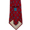 XXX Cravate Hermes rouge vintage en soie