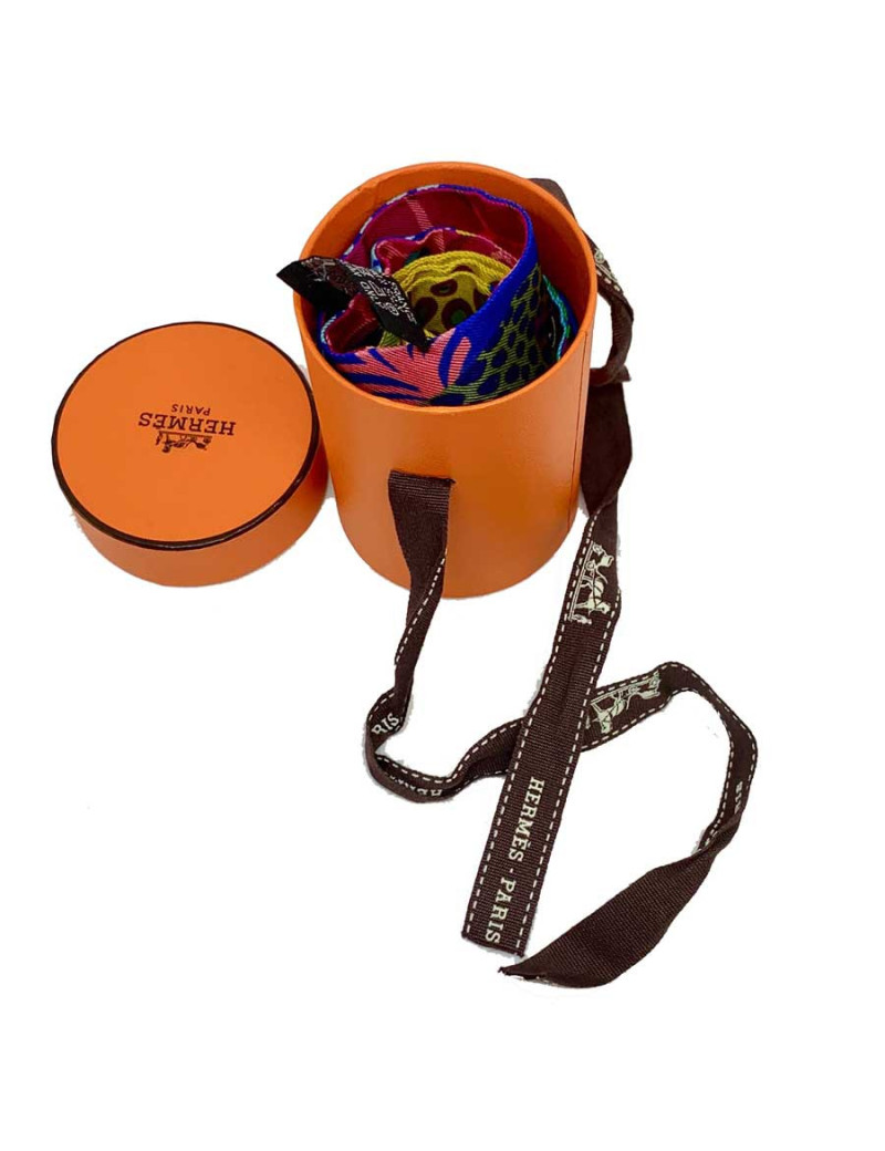 Twilly Under The Waves HERMES en soie multicolore