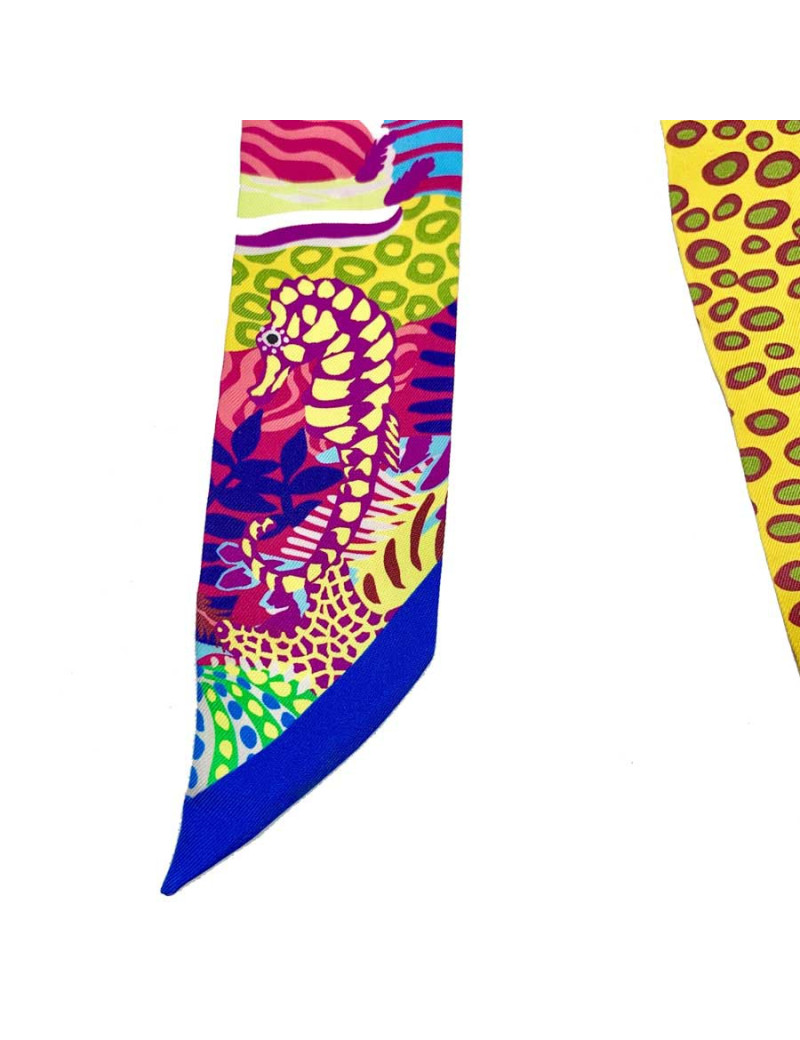 Twilly Under The Waves HERMES en soie multicolore