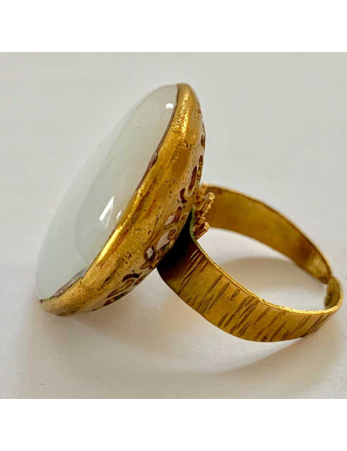 Bague MARGUERITE DE VALOIS pâte de verre