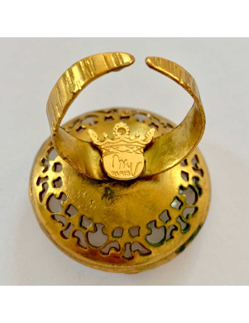 Bague MARGUERITE DE VALOIS pâte de verre