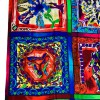 Grand foulard GIANNI VERSACE en soie multicolore