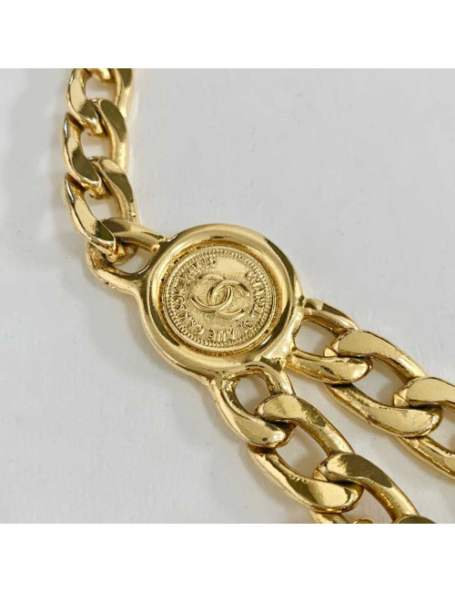 Ceinture sautoir CHANEL avec breloques Vintage