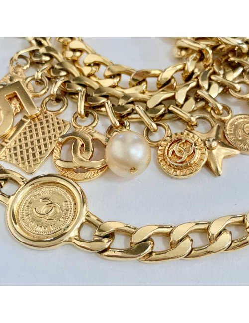 CHANEL Vintage Chain and Charms Necklace-Belt - Certified Occasion