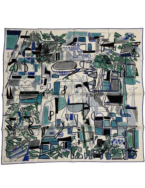 Carré HERMES Modernisme Tropical en soie