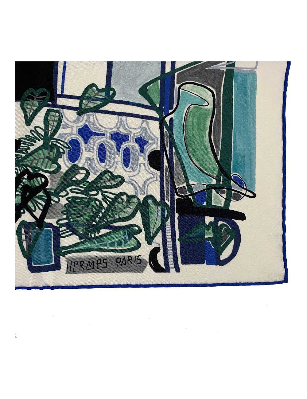 Carré HERMES Modernisme Tropical en soie