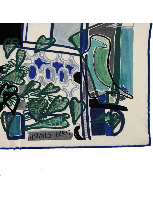 Carré HERMES Modernisme Tropical en soie