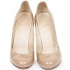 CHRISTIAN LOUBOUTIN pumps in beige patent leather size 40EU
