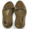 Ballerines-chaussons CHANEL en cuir bronze T 41 
