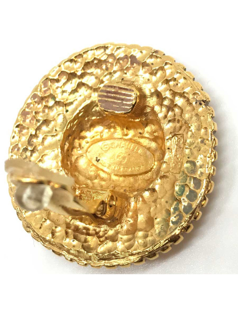 Boucles d'oreille chanel clips Vintage