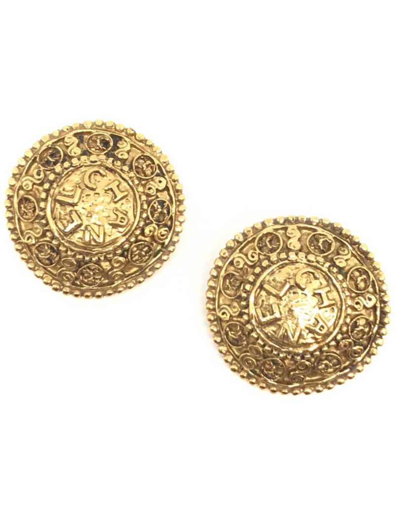 Boucles d'oreille chanel clips Vintage