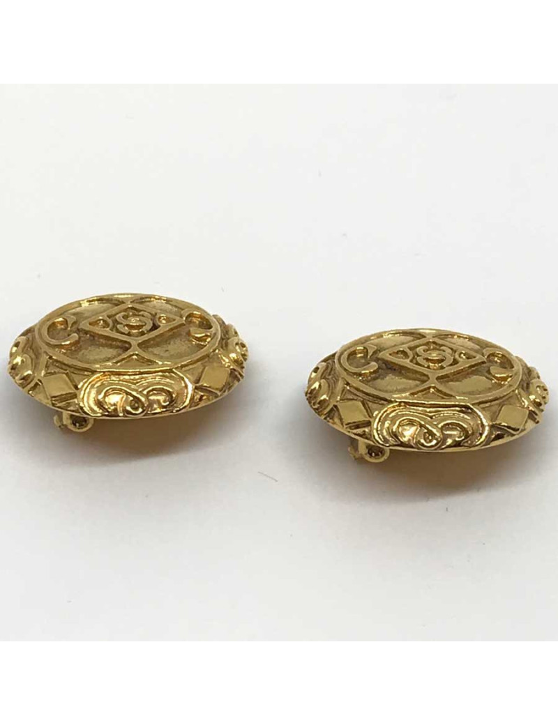 Boucles d'oreille CHANEL Clips Vintage