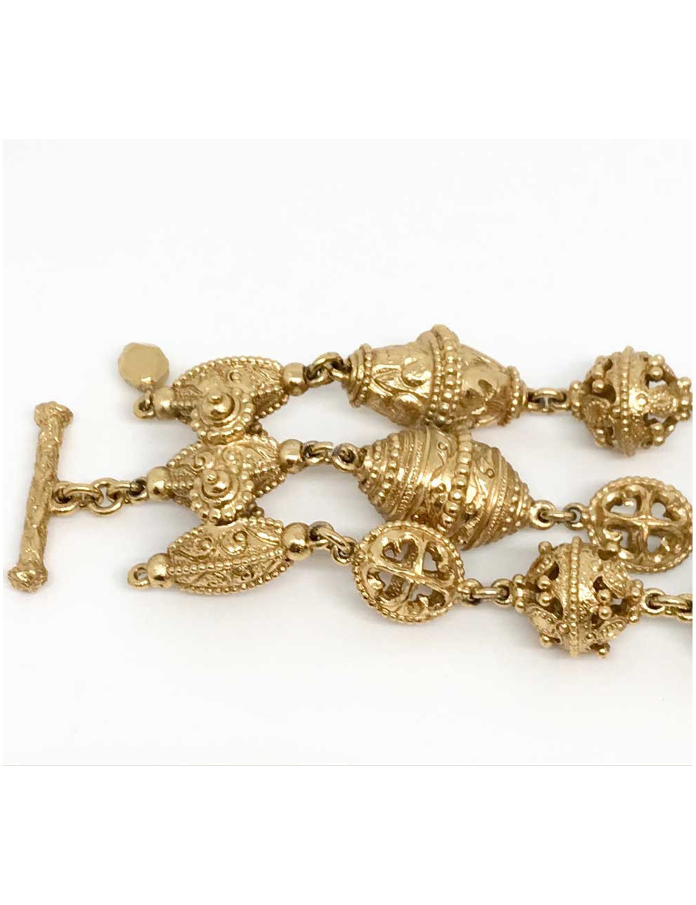 Bracelet triple rangs attribué CHRISTIAN DIOR vintage