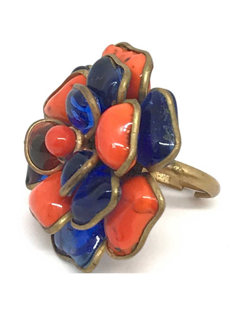 Bague MARGUERITE DE VALOIS pâte de verre