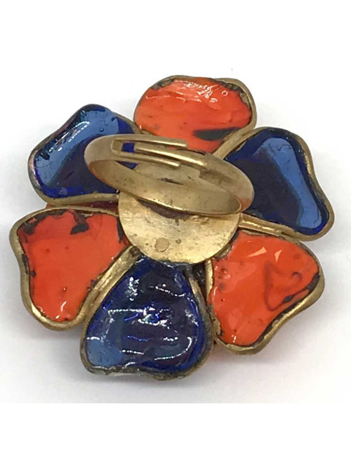 Bague MARGUERITE DE VALOIS pâte de verre