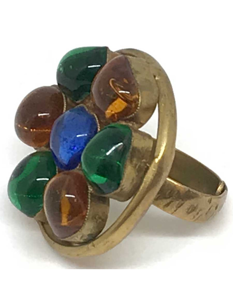 Bague MARGUERITE DE VALOIS pâte de verre