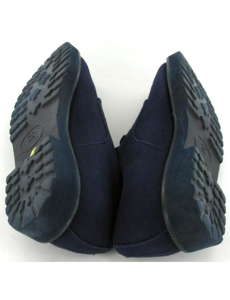 Chaussures CHANEL en toile bleue 